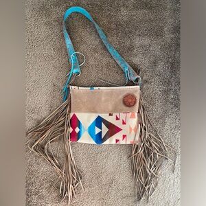 Custom Pendleton Leather Purse
